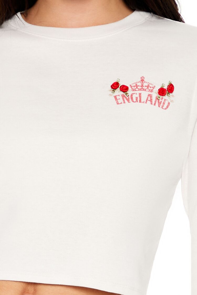 England Rosette Cropped Tee