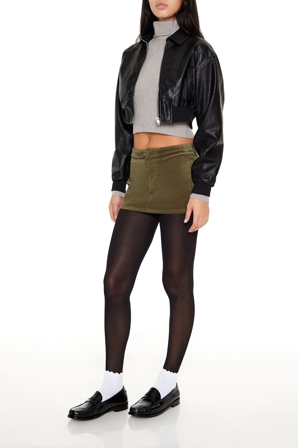 Velvet Mini Skirt