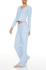 Plush High-Rise Pajama Pants
