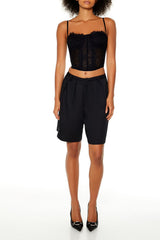 Lace Cropped Bustier Cami