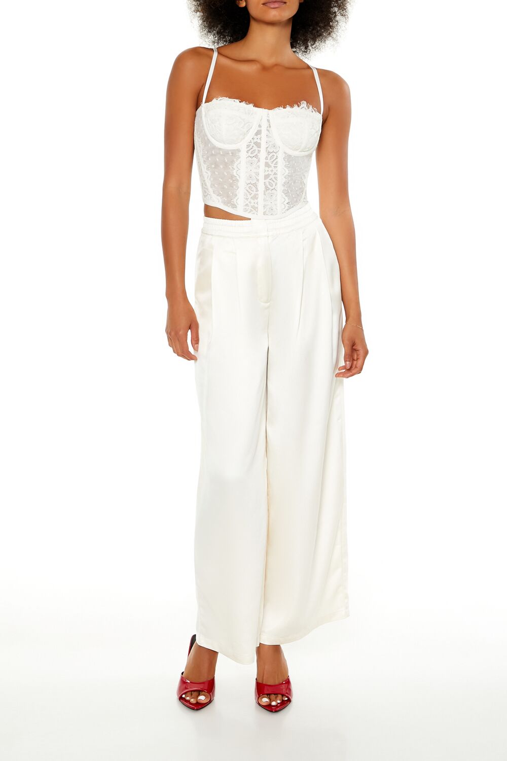 Lace Cropped Bustier Cami
