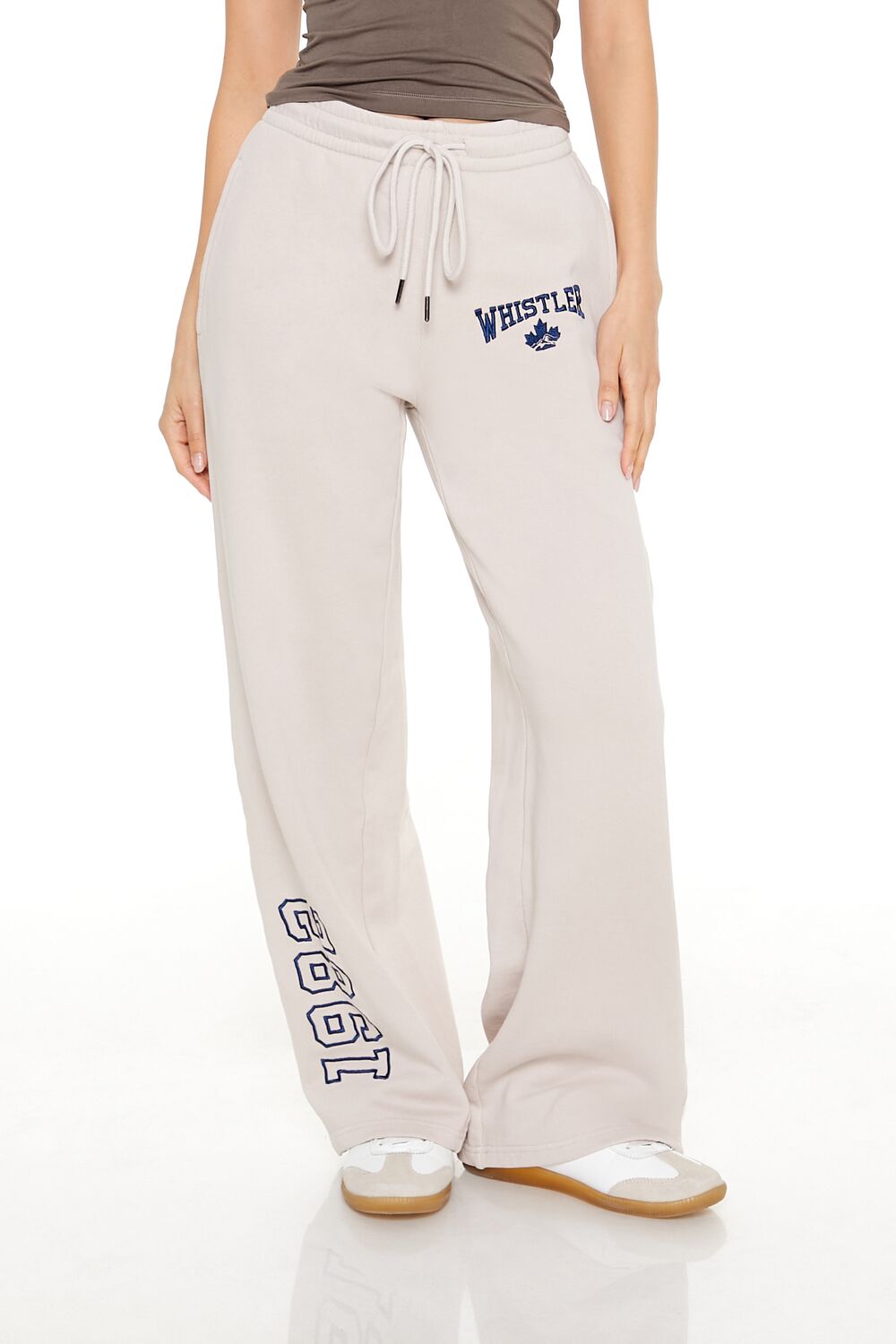 Embroidered Whistler Sweatpants
