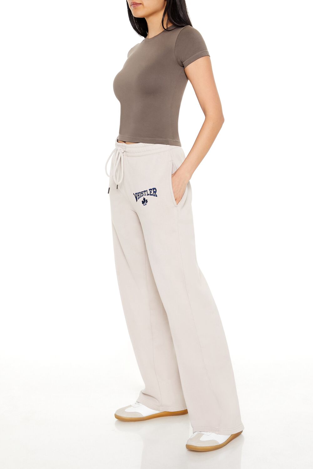 Embroidered Whistler Sweatpants