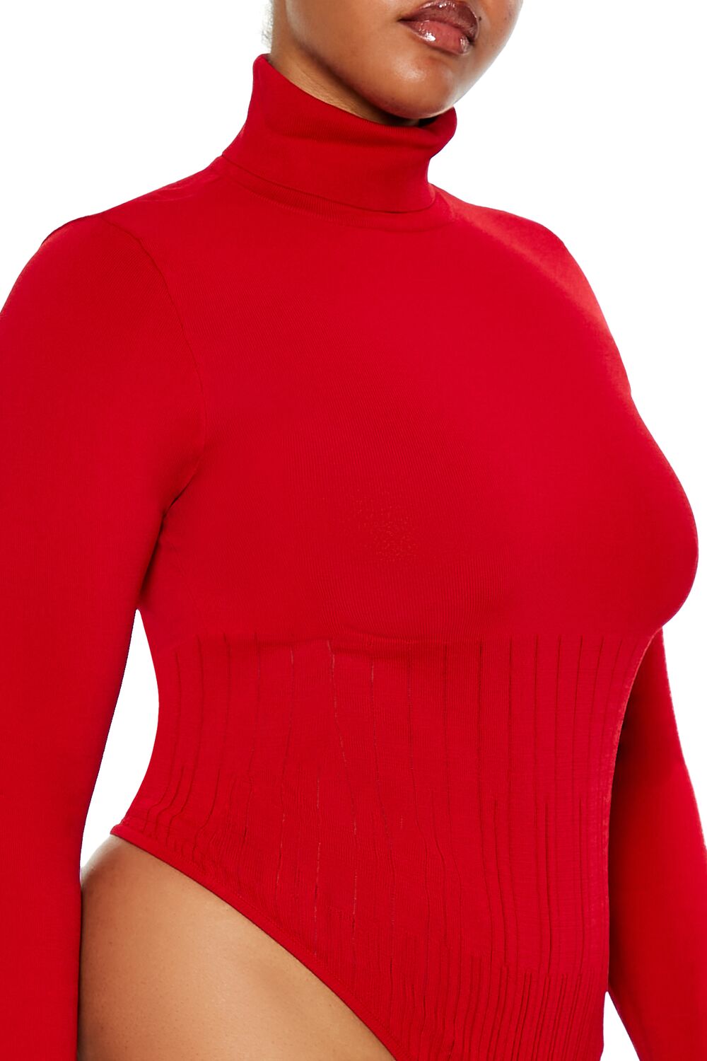 Plus Size Sweater-Knit Bodysuit