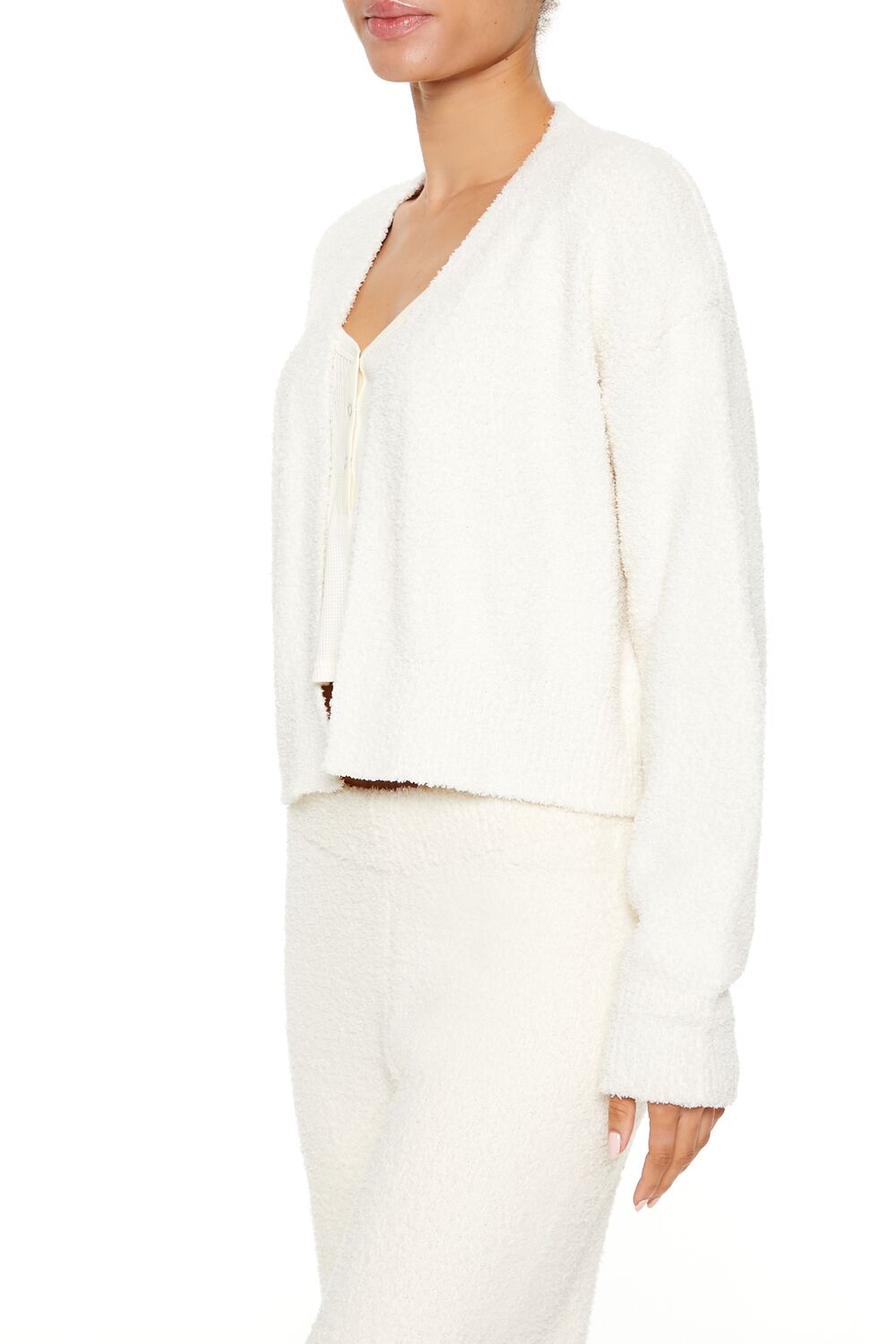 Plush Pajama Cardigan Sweater