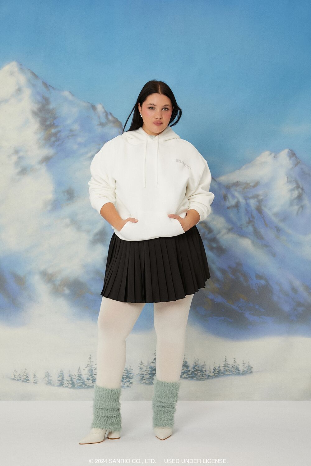 Plus Size Hello Kitty Rose Hoodie