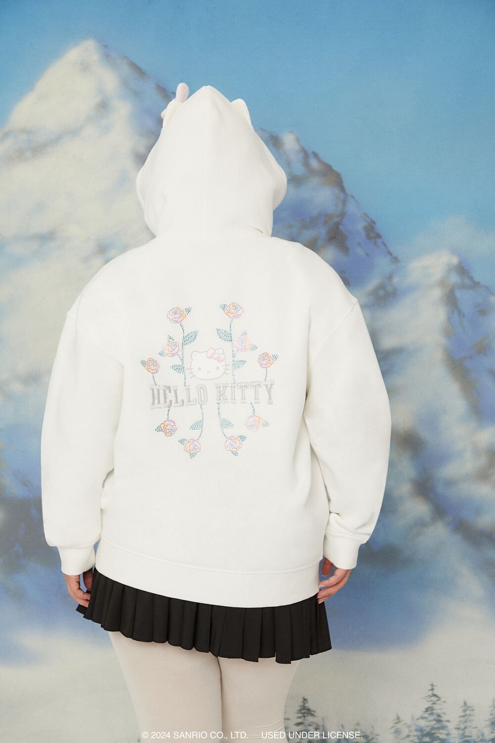 Plus Size Hello Kitty Rose Hoodie