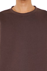 Drop-Sleeve Crew Pullover