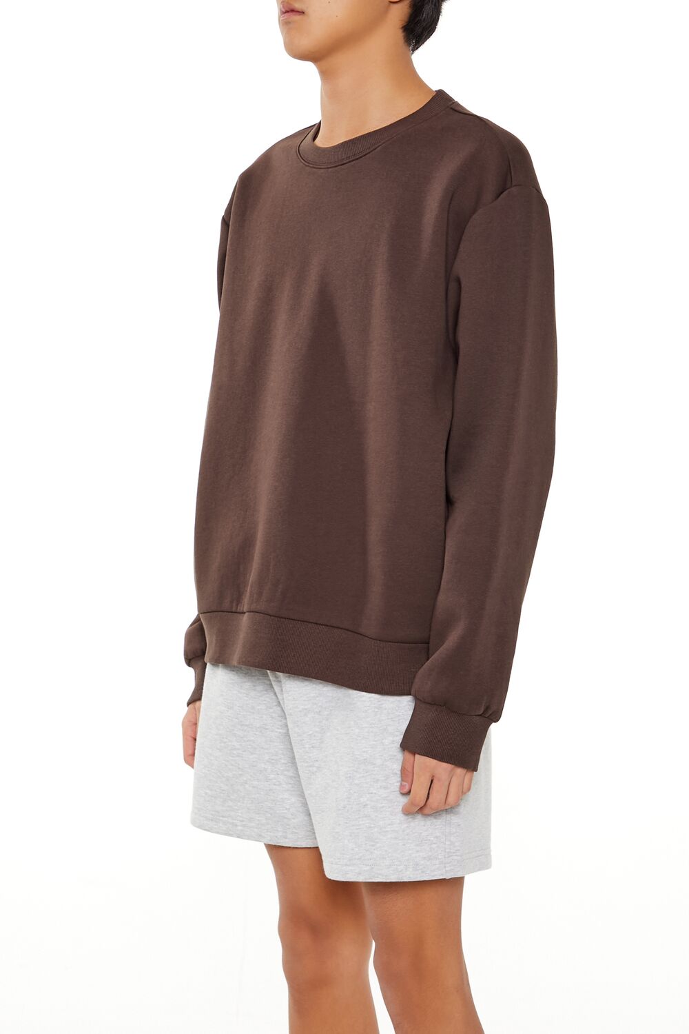 Drop-Sleeve Crew Pullover