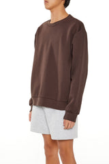 Drop-Sleeve Crew Pullover