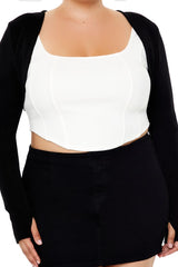 Plus Size Shrug Sweater