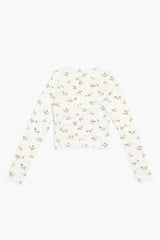 Girls Ruched Floral Top (Kids)