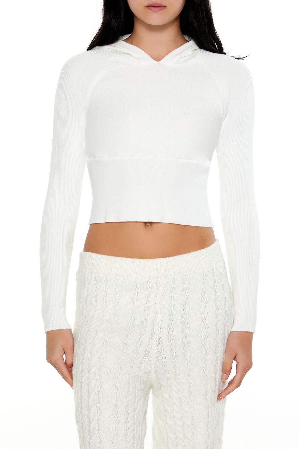 Hooded Raglan Sweater