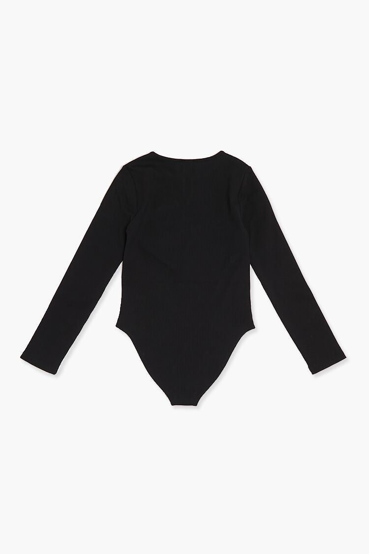 Girls Split-Neck Bodysuit (Kids)