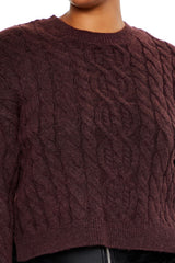 Plus Size Cable Knit Sweater
