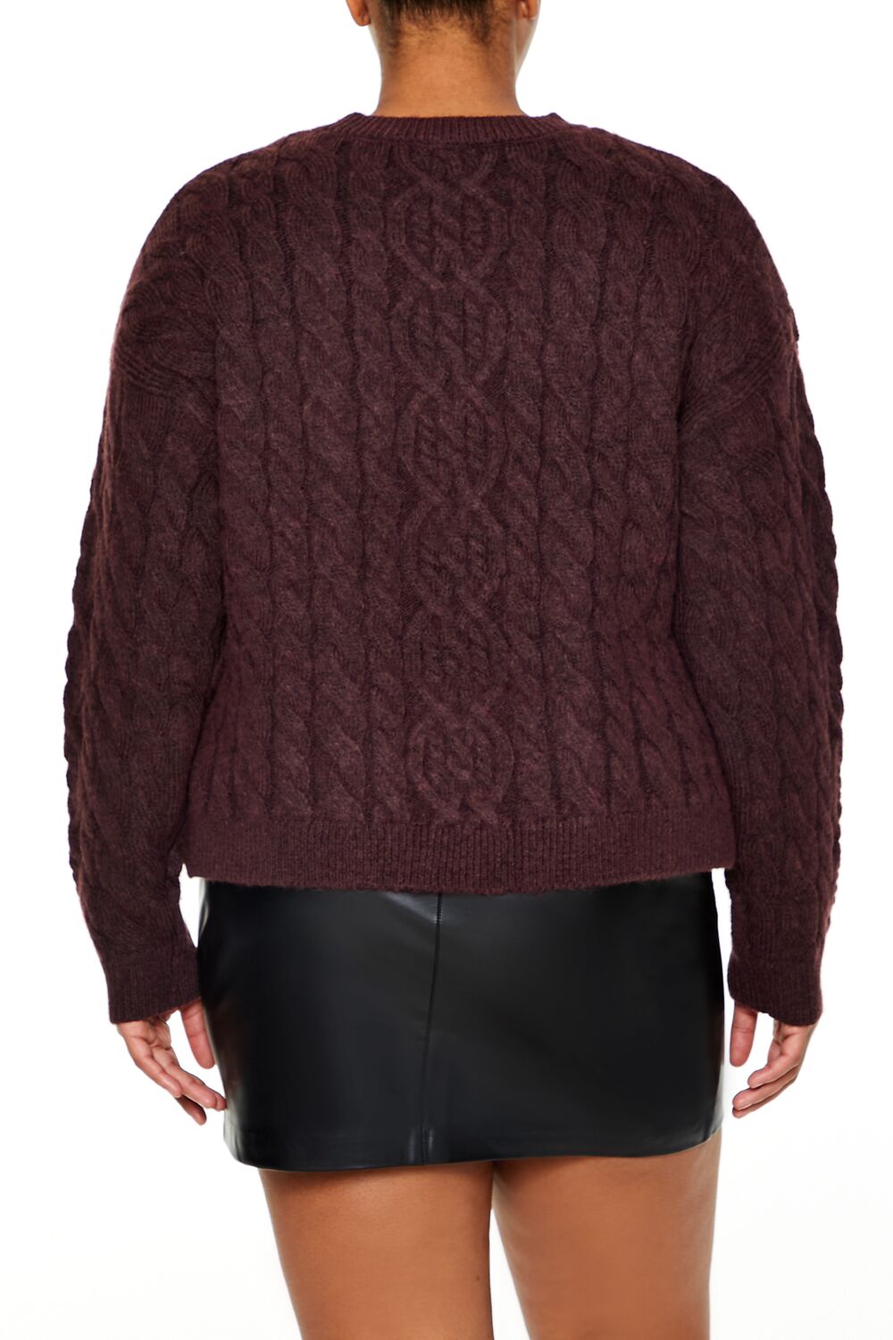 Plus Size Cable Knit Sweater