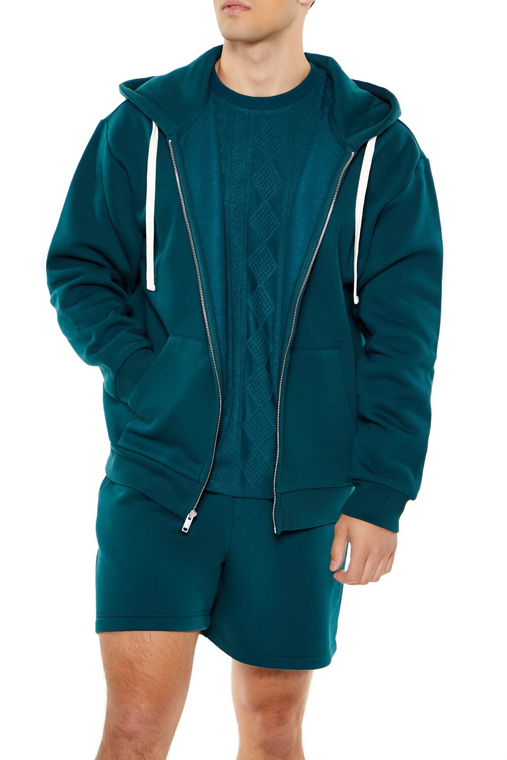 Fleece Core Athletic Zip-Up Hoodie