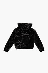 Girls Rhinestone Zip-Up Hoodie (Kids)