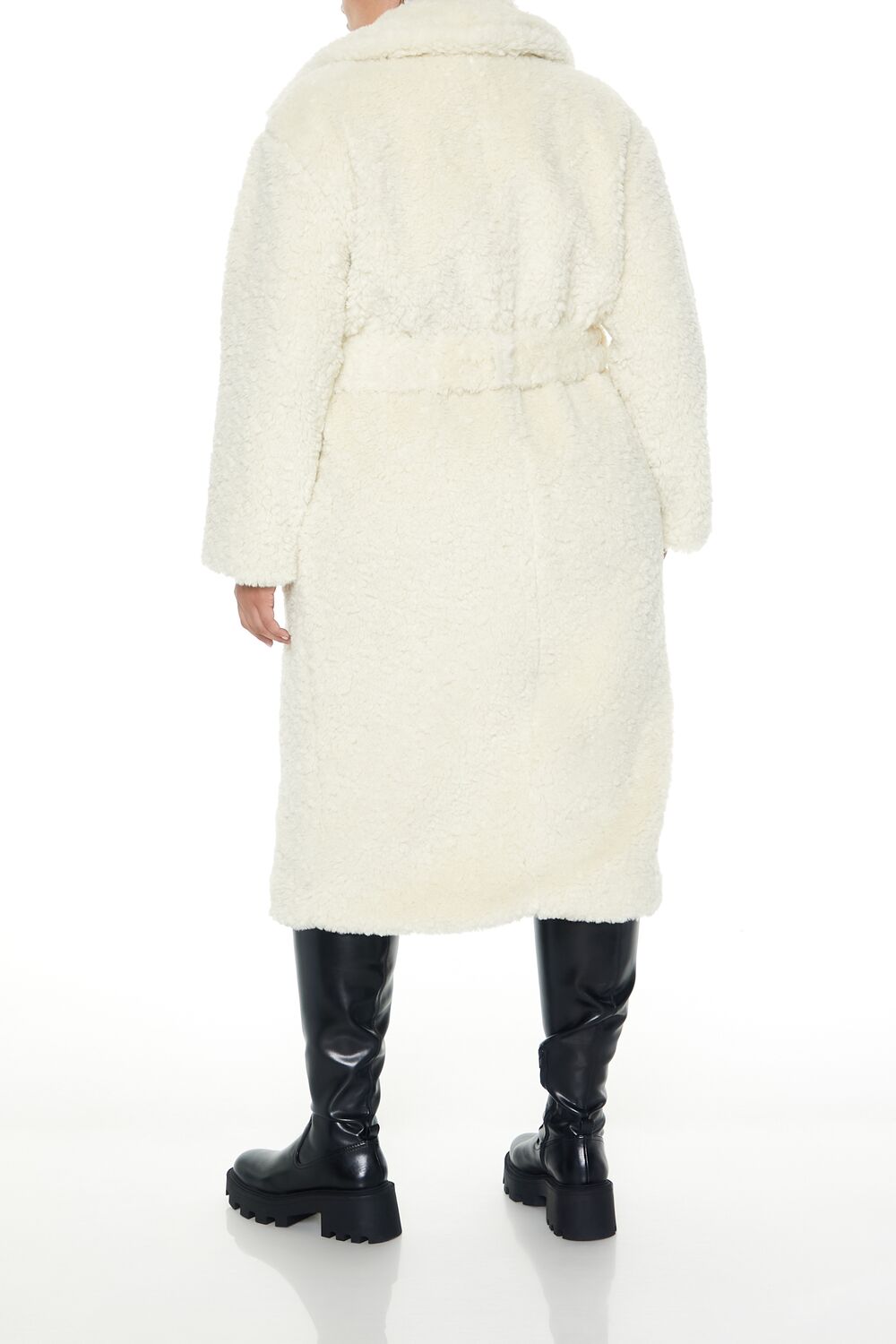Plus Size Faux Shearling Coat