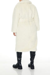 Plus Size Faux Shearling Coat