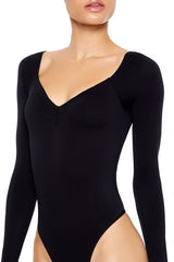 Seamless Open-Back Thong Bodysuit