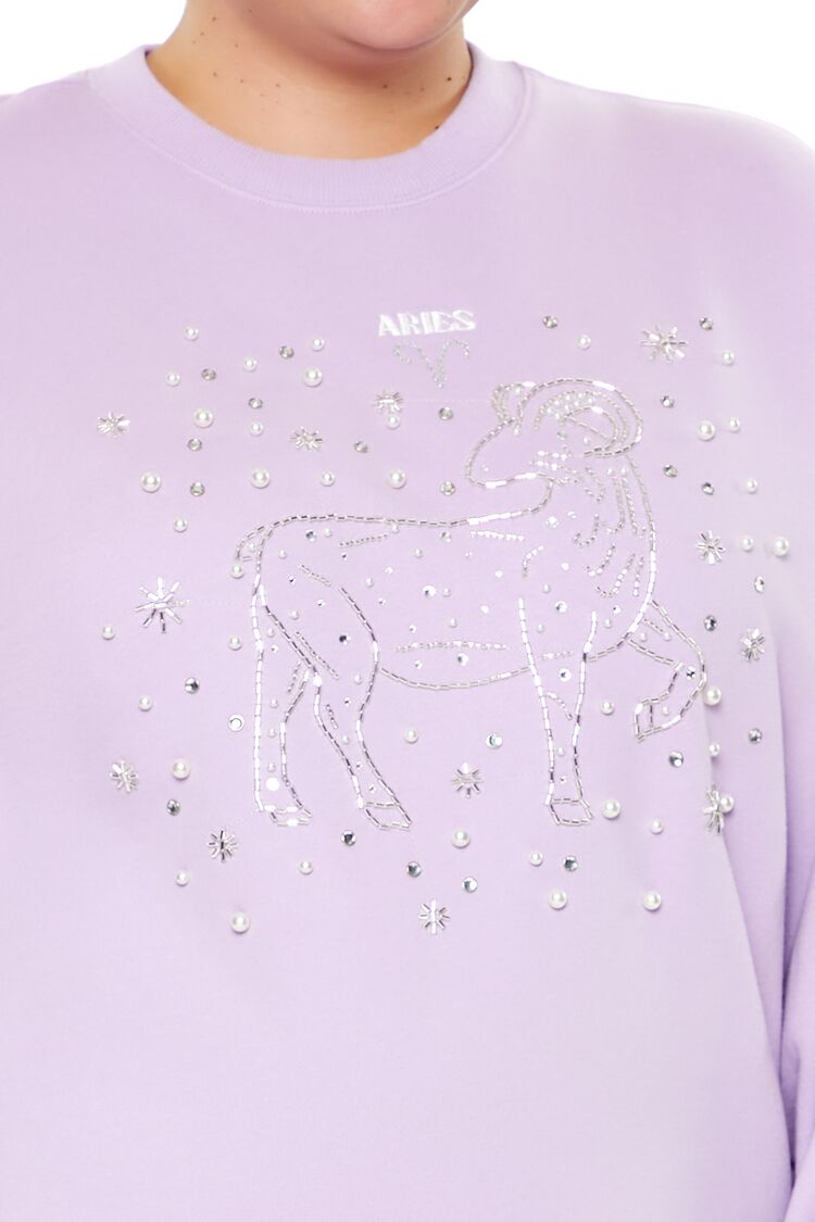 Plus Size Beaded Aries Pullover