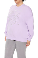 Plus Size Beaded Leo Pullover