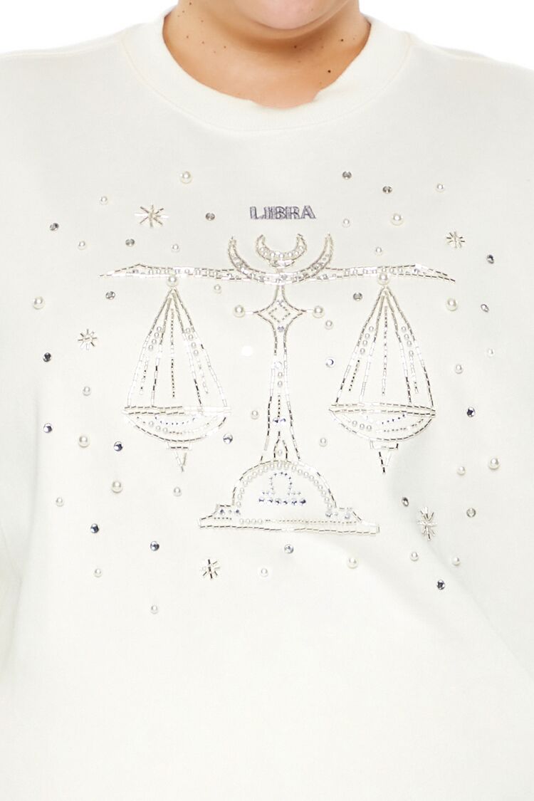 Plus Size Beaded Libra Pullover