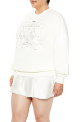 Plus Size Beaded Libra Pullover