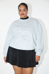 Plus Size Beaded Pisces Pullover