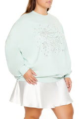 Plus Size Beaded Sagittarius Pullover