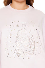 Plus Size Beaded Virgo Pullover