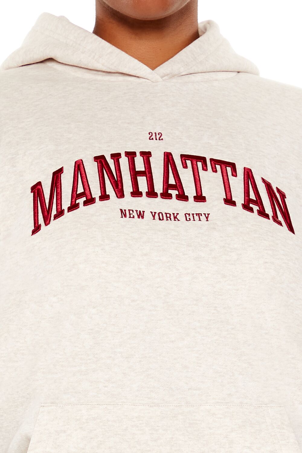 Plus Size Embroidered Manhattan Hoodie
