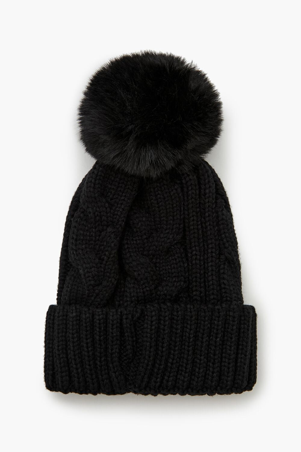 Pom Pom Cable Knit Beanie