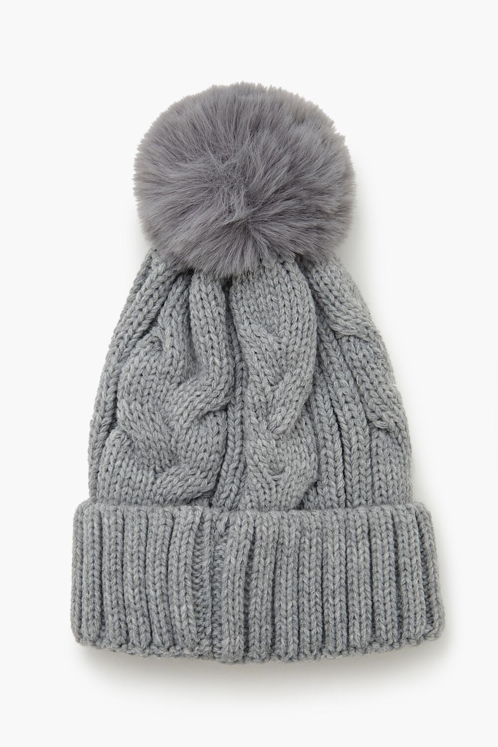 Pom Pom Cable Knit Beanie