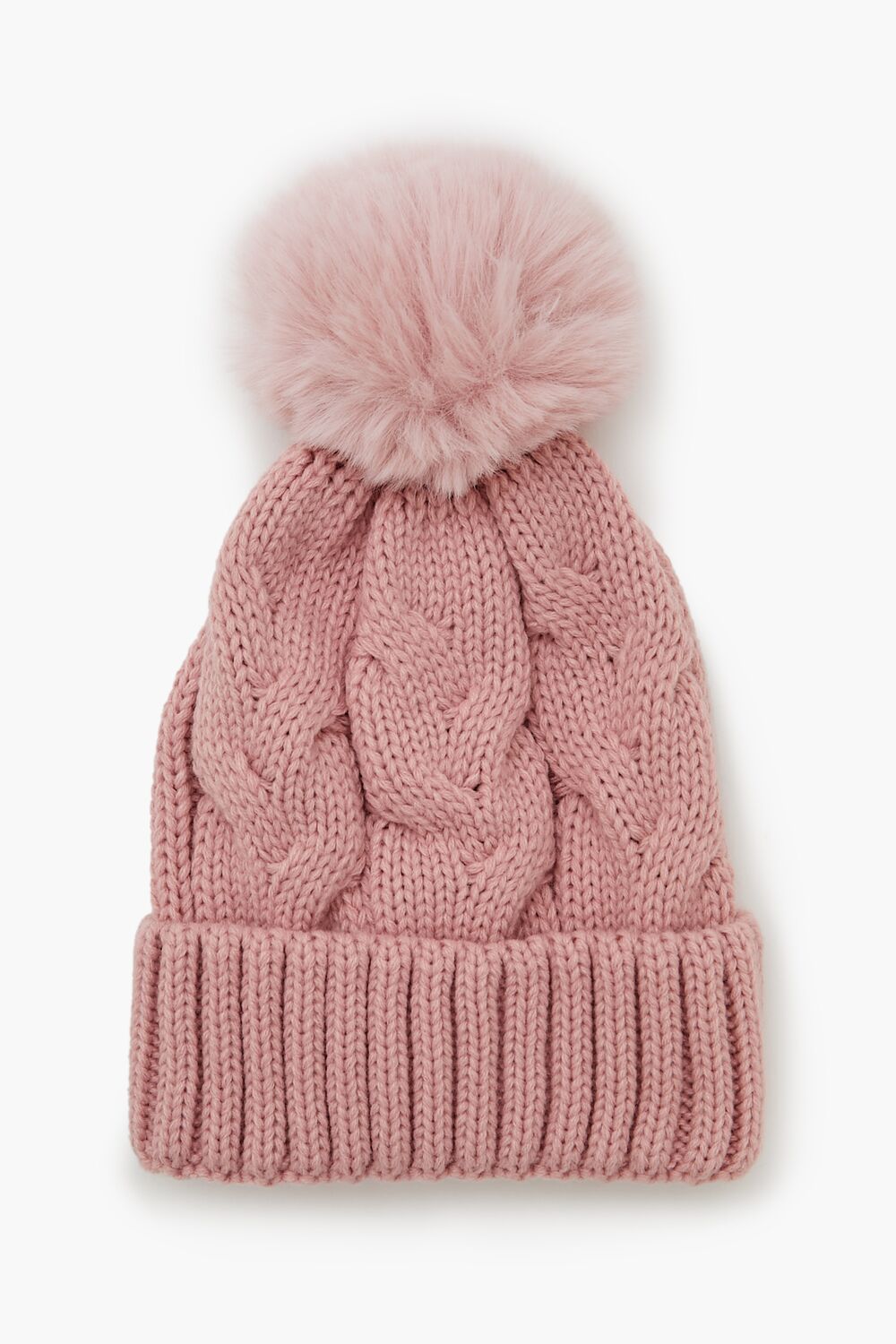 Pom Pom Cable Knit Beanie