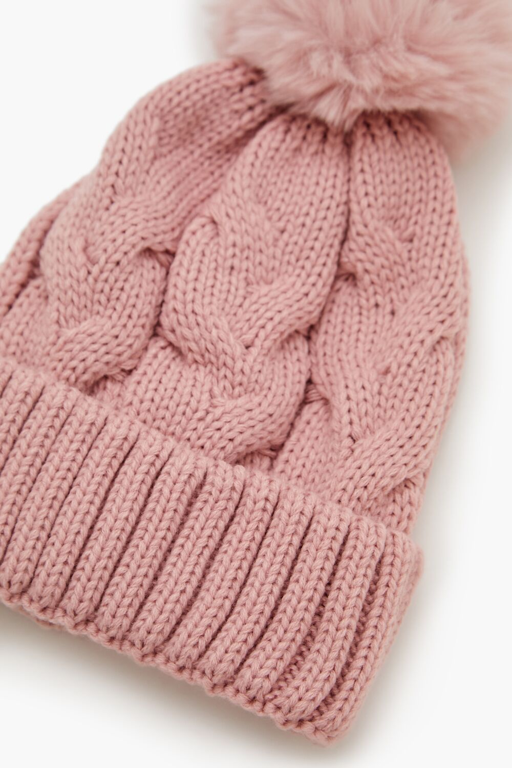 Pom Pom Cable Knit Beanie