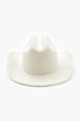 Faux Shearling Cowboy Hat