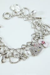 Hello Kitty Faux Pearl Charm Bracelet
