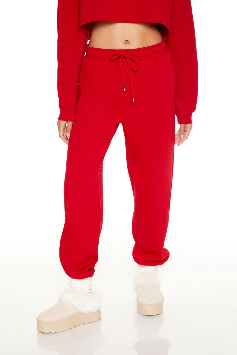 Fleece Mid-Rise Joggers