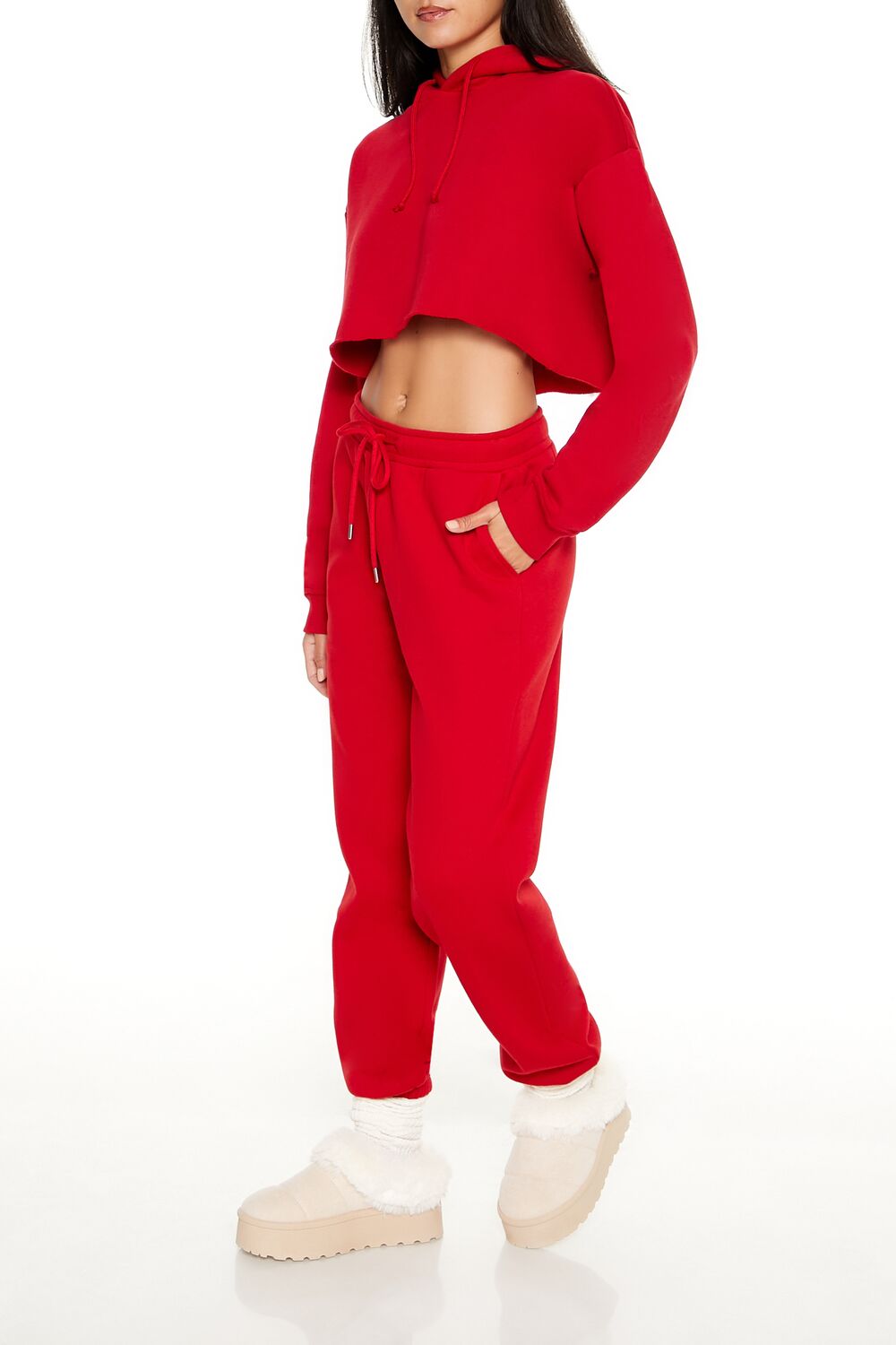 Fleece Mid-Rise Joggers