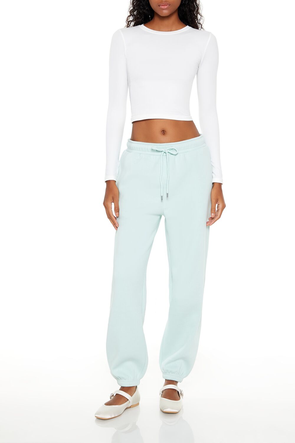 Fleece Mid-Rise Joggers