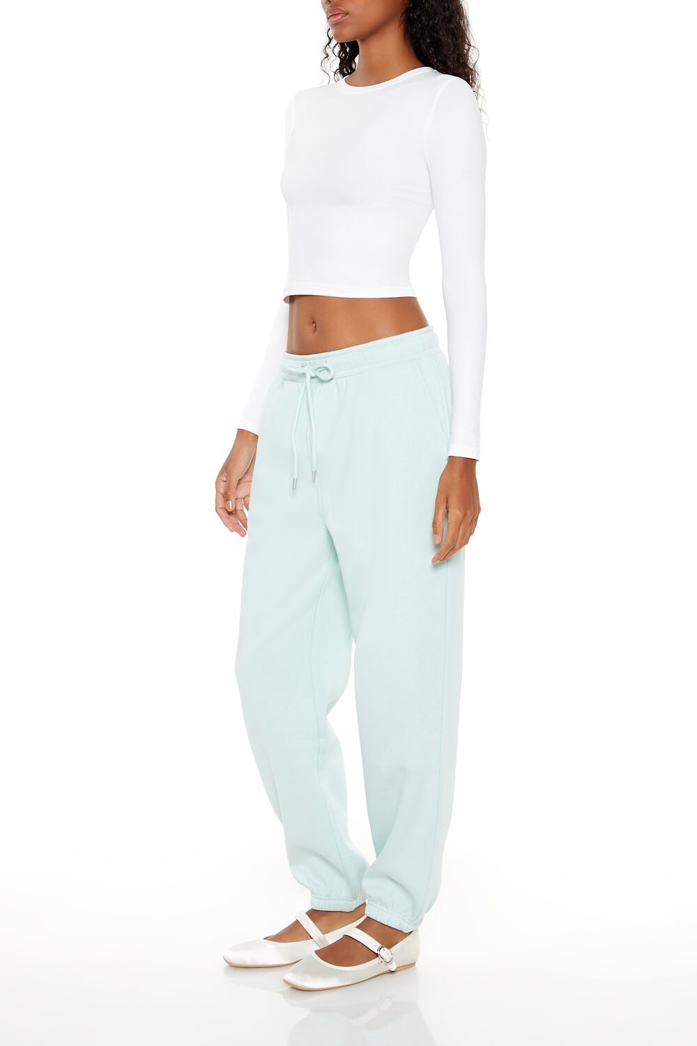 Fleece Mid-Rise Joggers
