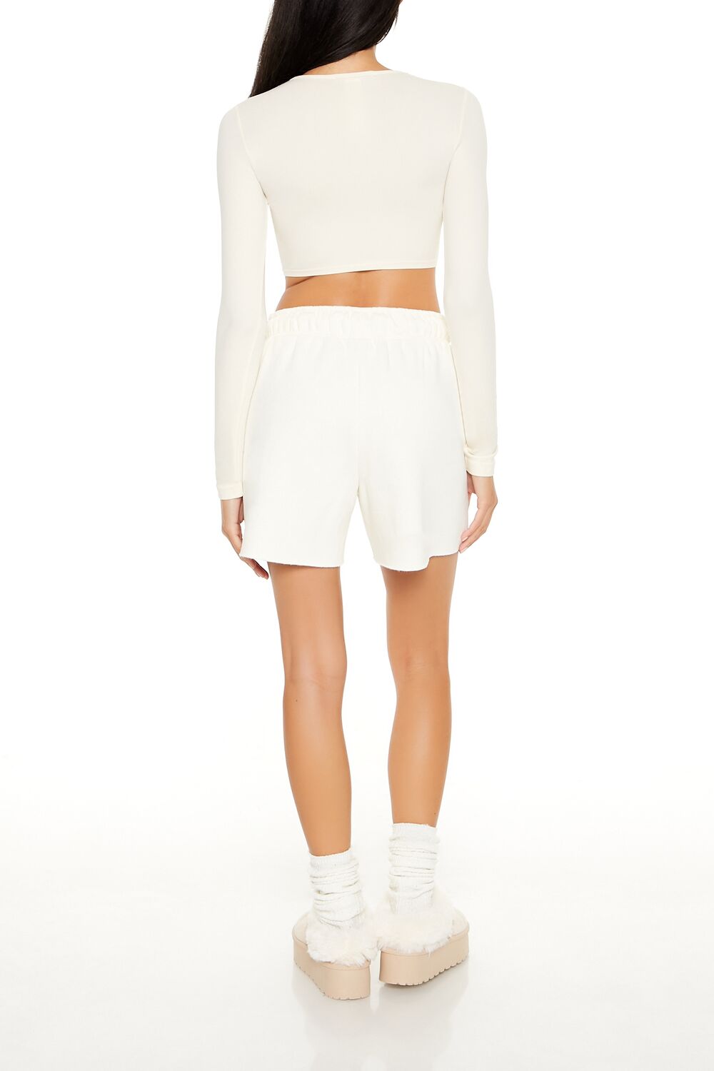 Raw-Cut Fleece Sweatshorts