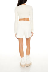Raw-Cut Fleece Sweatshorts