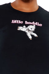 Plus Size Little Baddie Baby Tee