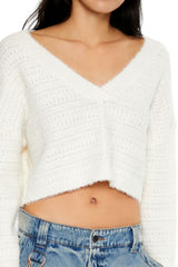 Crossover Mock Wrap Sweater