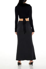 Fit & Flare Maxi Skirt