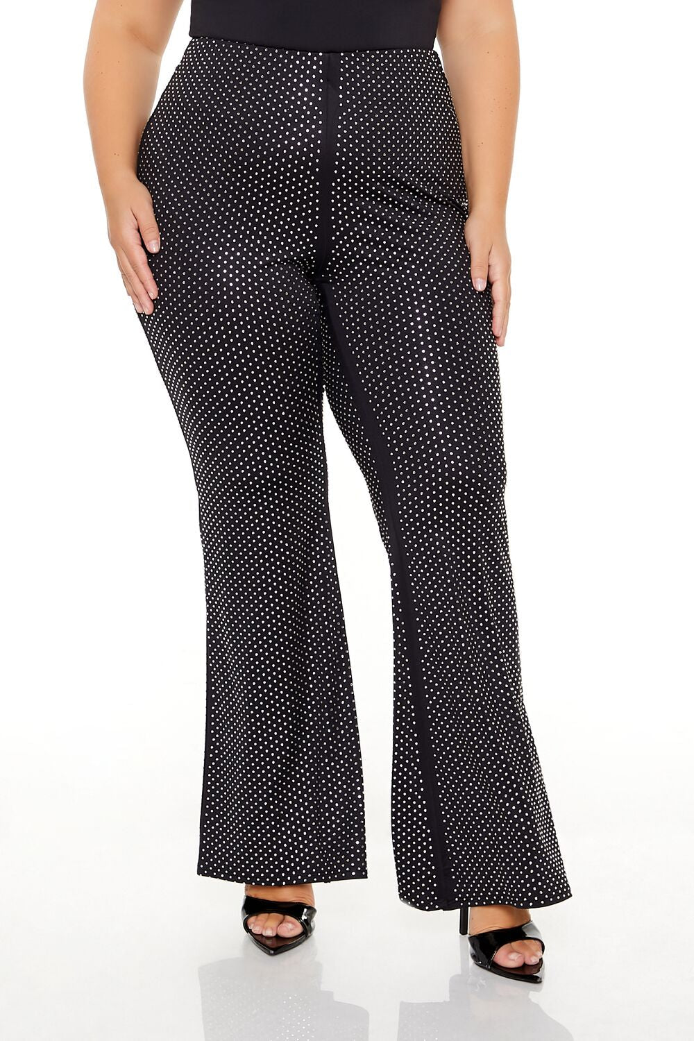 Plus Size Contour Sculpt Rhinestone Pants