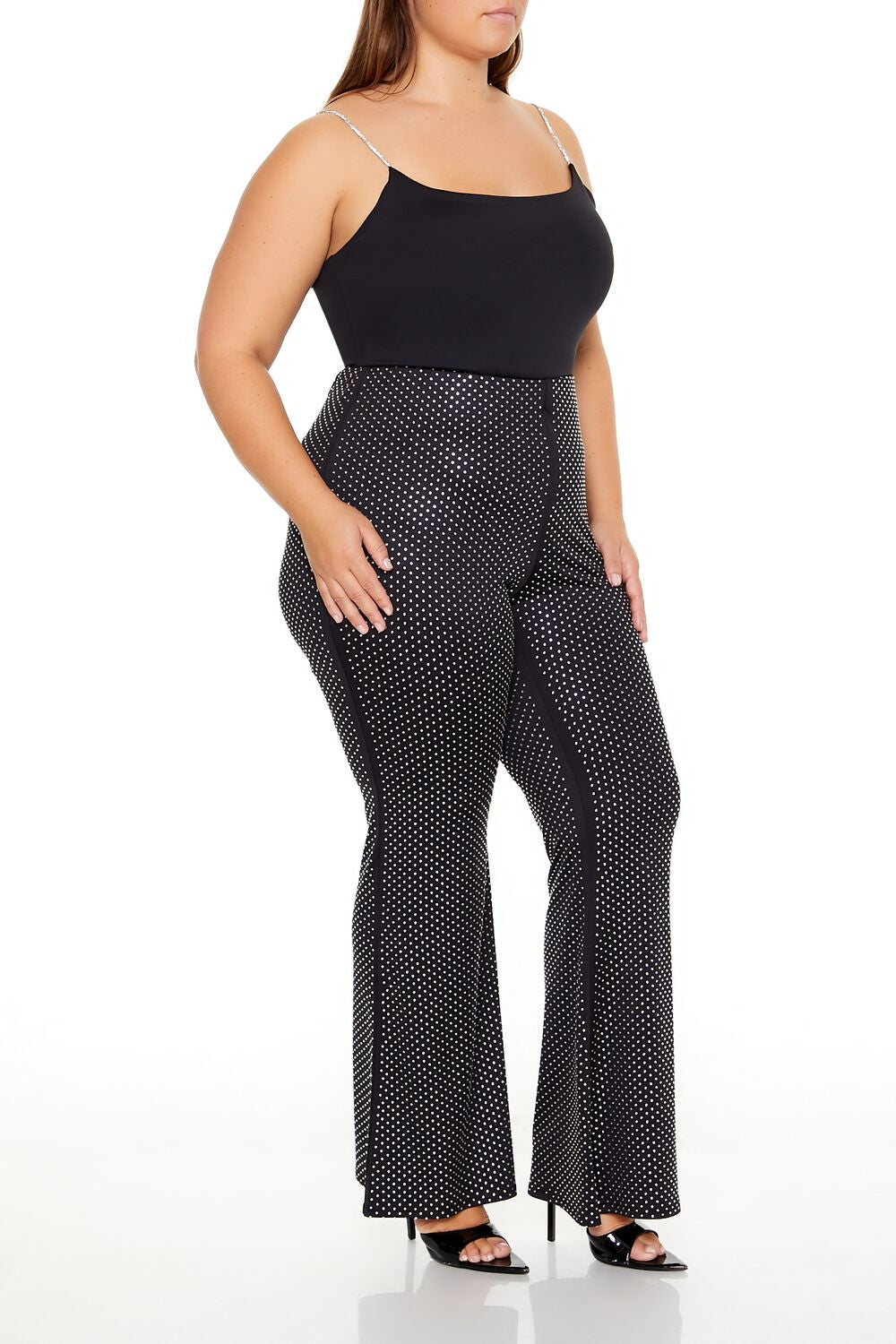 Plus Size Contour Sculpt Rhinestone Pants
